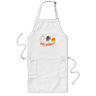 Tablier Long Cookies de Halloween Boulangerie Pâtisserie Bonbo