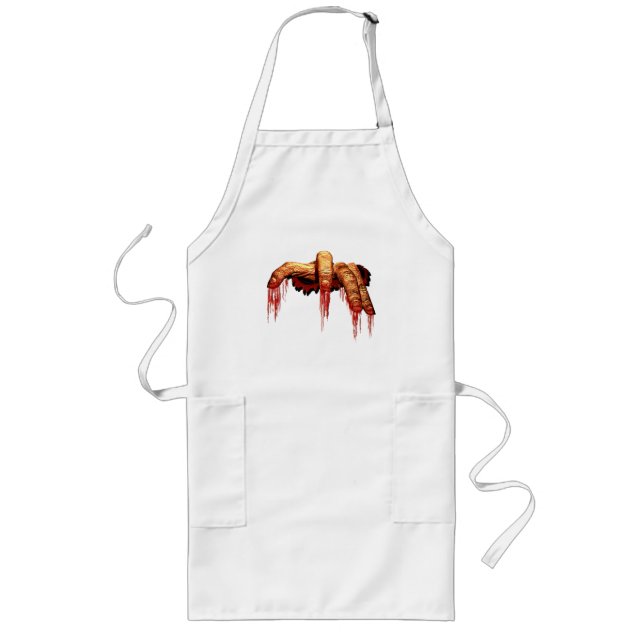 Tablier Long Costume Zombie Halloween Aprons Citrouille Apparei (Devant)