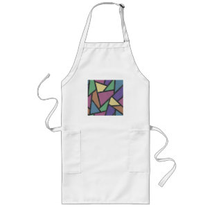 Tablier Long Couleurs arc-en-ciel en mosaïque motif