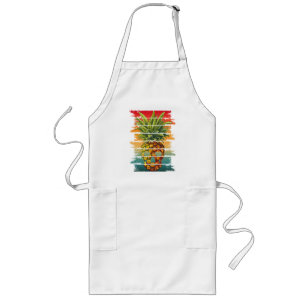Tablier Long Crâne Ananas Vintage 