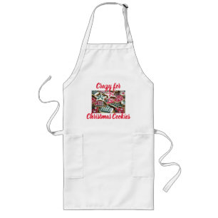 Tablier Long Crazy For Christmas Cookies Apron