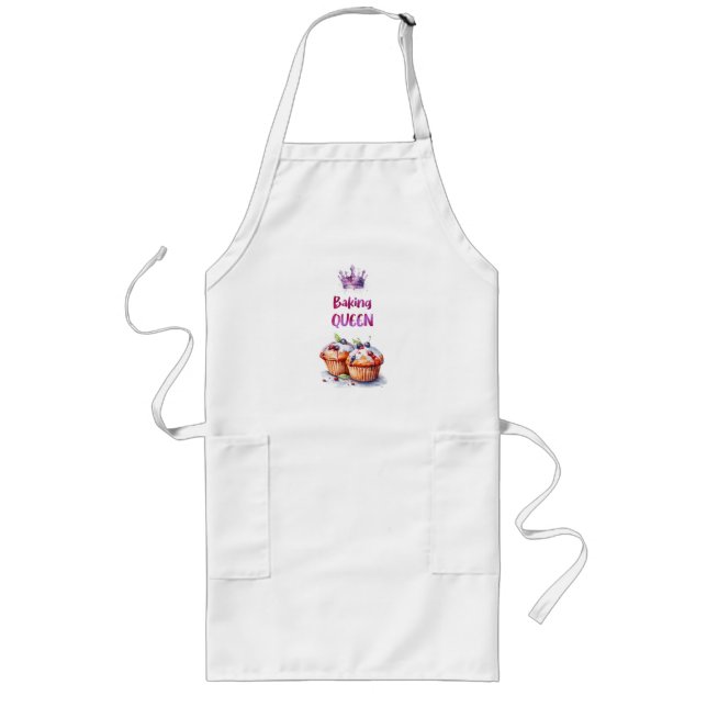 Tablier Long Création de gâteau sucré (Devant)