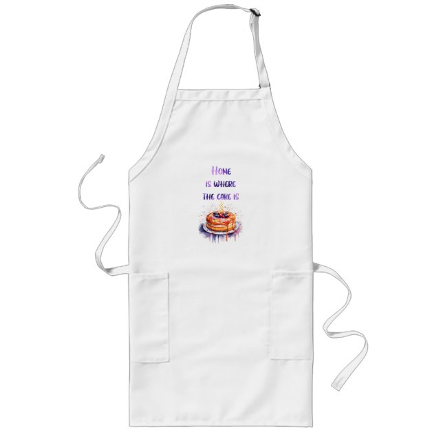 Tablier Long Création de gâteau sucré (Devant)
