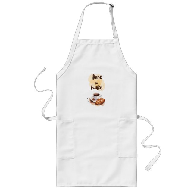 Tablier Long Création de gâteau sucré (Devant)