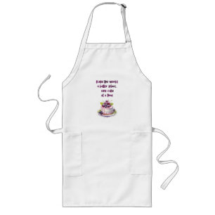 Tablier Long Création de gâteau sucré