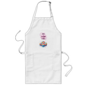 Tablier Long Création de gâteau sucré