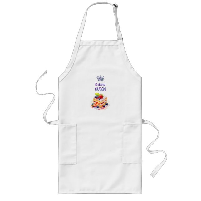 Tablier Long Création de gâteau sucré (Devant)