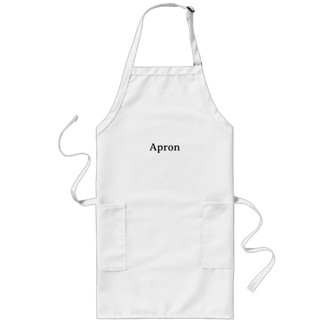 Tablier Long Créez Votre Propre Design Simple (Devant)