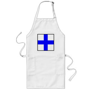 TABLIER LONG CROIX BLUE XRAY