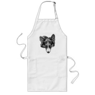 Tablier Long cuisine demi-teinte regard