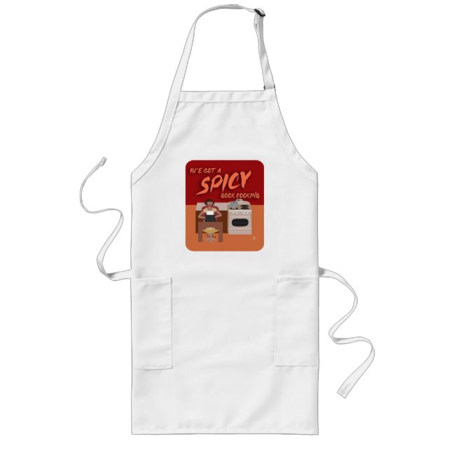 Tablier Long Cuisine épicée Romance Auteur Retro Housewoman (Devant)