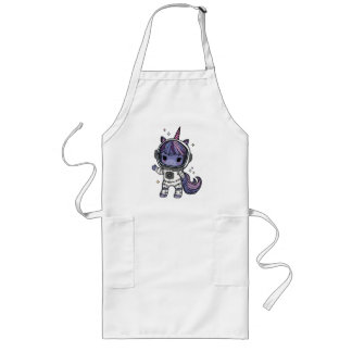 Tablier Long Cute Astro Unicorn Long Apron