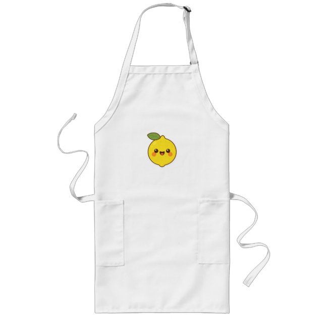 Tablier Long Cute Kawaii Lemon (Devant)