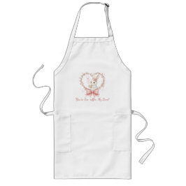 Tablier Long Cute Rabbit Cooking Apron - Personalized Chef Gift