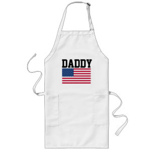 Tablier Long DAD FATHER'S DAY 'DADDY' PATRIOTIC Aprons
