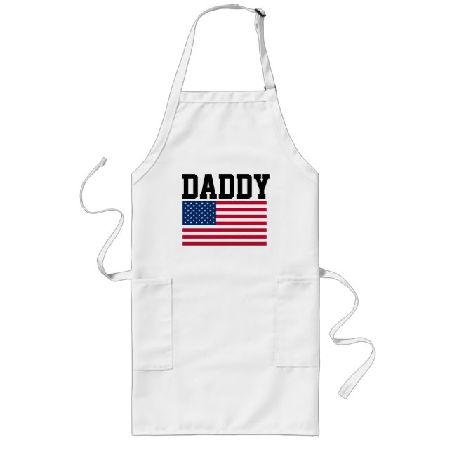 Tablier Long DAD FÊTE DES PÈRES 'DADDY' Aprons PATRIOTIQUES (Devant)