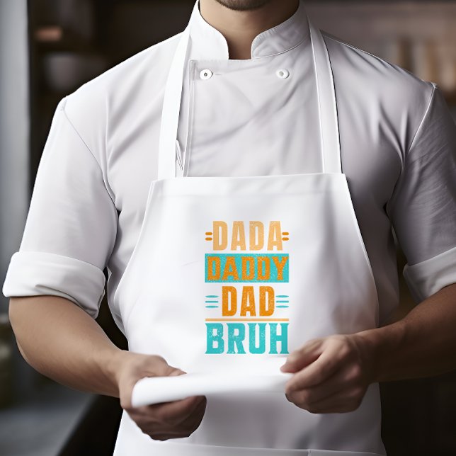 Tablier Long Dada papa papa Bruh (Créateur téléchargé)