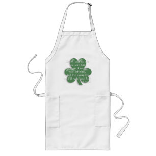Tablier Long Danse comme si :: Proverbe irlandais (Design blanc