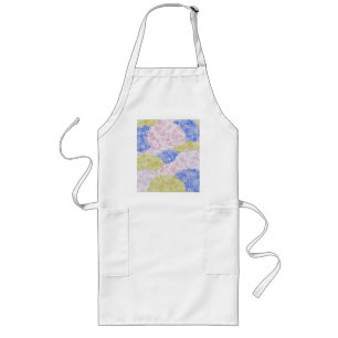 Tablier Long De Beaux Champs D'Hydrangée