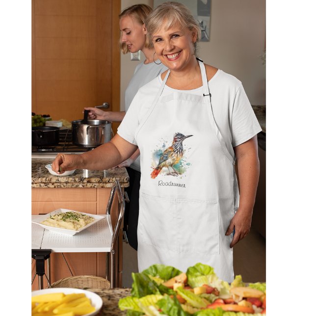 Tablier Long Desert Spirit, Roadrunner en Aquarelle, coutume (Créateur téléchargé)