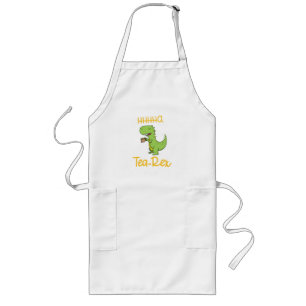 Tablier Long Dinosaure Tyrannosaure Rex T-Rex Tea Drinker