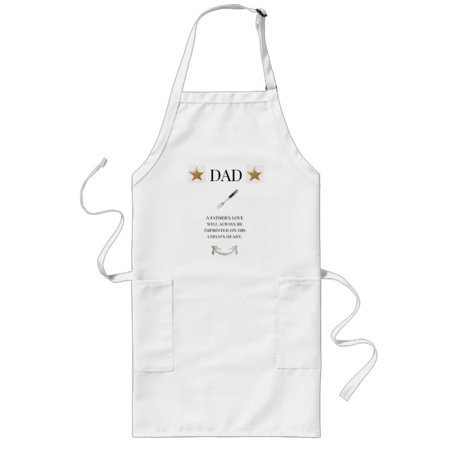 Tablier Long Dire un Ange Long Papa Apron (Devant)