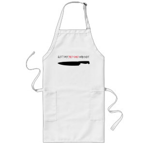 TABLIER LONG DITES JUSTE "OUI LE CHEF" ET FAITES-LE