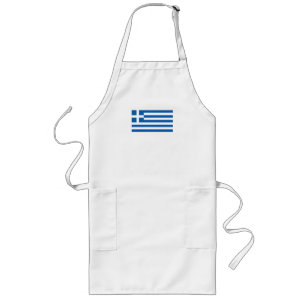 Tablier Long Drapeau de la Grèce