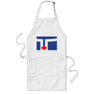 Tablier Long Drapeau de Toronto, Ontario Long Apron