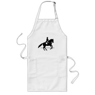Tablier Long Elegant Dressage Rider Performing a Pirouette