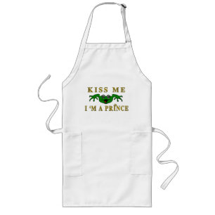 Tablier Long Embrasse-moi Je suis un Prince BBQ Apron