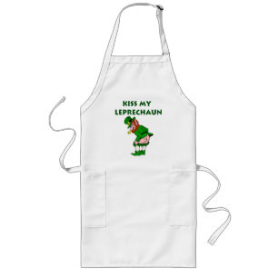 Tablier Long Embrasse Mon Leprechaun Apron
