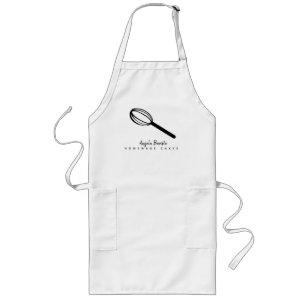 Tablier Long Entreprise de gâteau fait maison Fouet dessiné à l