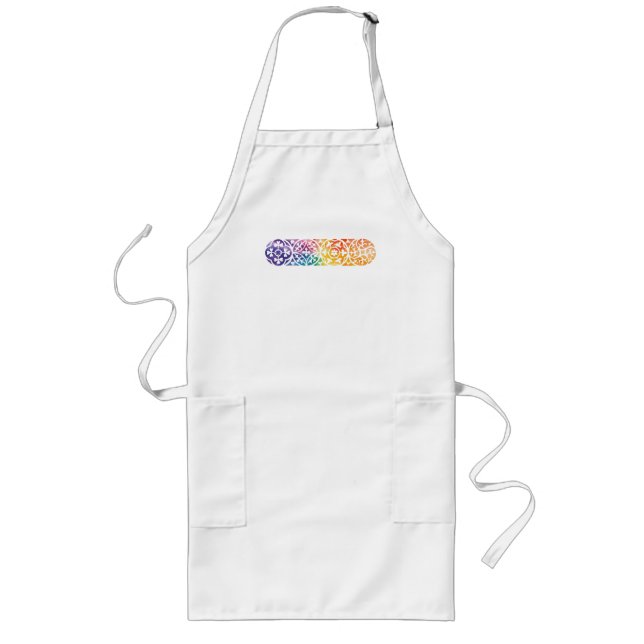 Tablier Long Fenêtre gothique Fierté arc-en-ciel (Devant)