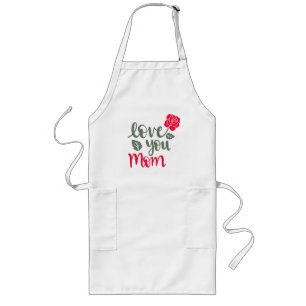 Tablier Long fête des mères heureuses 2025 amour maman SHIRT