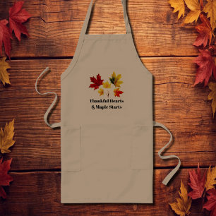 Tablier Long feuilles vintages d'érable - Merci Khaki