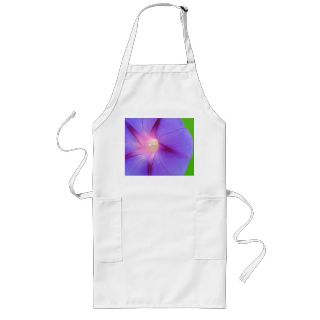 Tablier Long Fleur pourpre  (Devant)