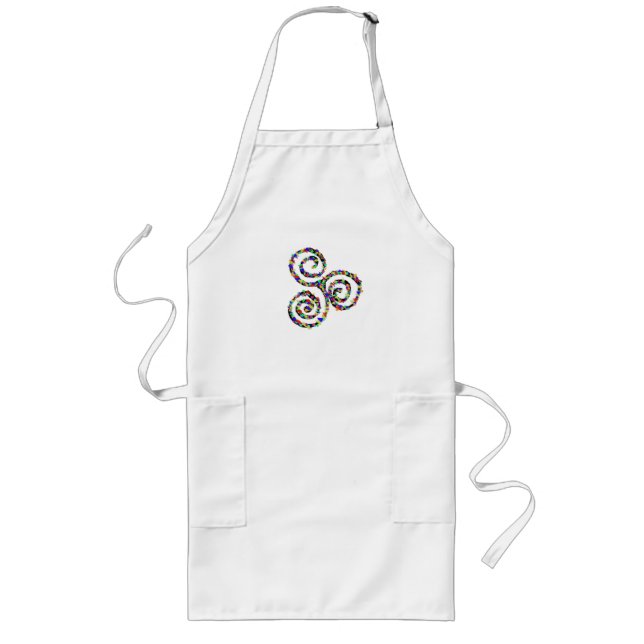Tablier Long Force de Triskelion celtique (Devant)