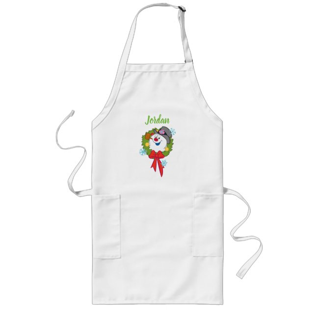 Tablier Long Frosty the Snowman™ | Crème Frosty Holiday (Devant)