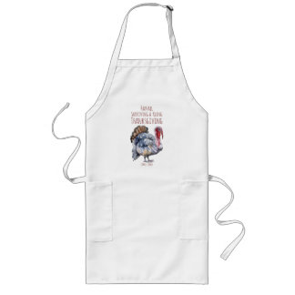 Tablier Long Fun Thanksgiving Turquie Day Apron