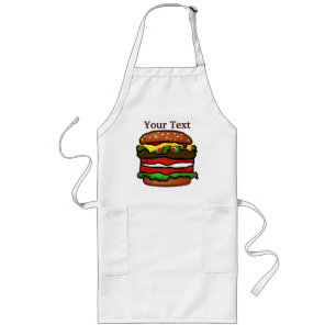 Tablier Long Funny Hamburger Apron