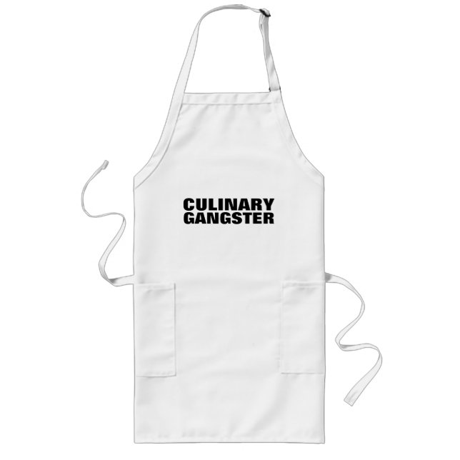 TABLIER LONG GANGSTER APRON CULINAIRE (Devant)