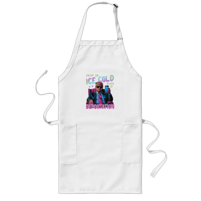 Tablier Long GLACE Profitez d'une glace froide (Devant)