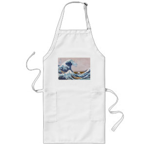 Tablier Long Grande vague du tsunami Kanagawa Japon par Hokusai