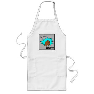 Tablier Long gris bleu Yo Man Ce que vous voulez Mug Shot Comic