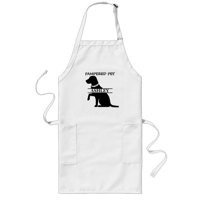 Tablier Long Groomer animal de compagnie du Labrador personnali (Devant)