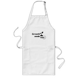 Tablier Long Growth Needs Time – Minimal Motivational Quote Pos