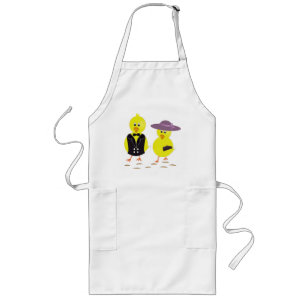 TABLIER LONG "HAPPY EASTER" CHICS