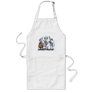 Tablier Long Happy Mouse Music Band Apron Fun
