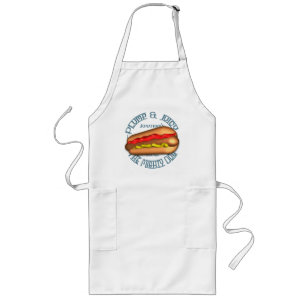 Tablier Long Hot dog puissant de chien personnalisé